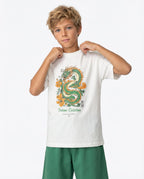 ترنج أولادي صيفي  Dragon Vibes - طقم قطن قطعتين - مقاسات 6 إلى 16