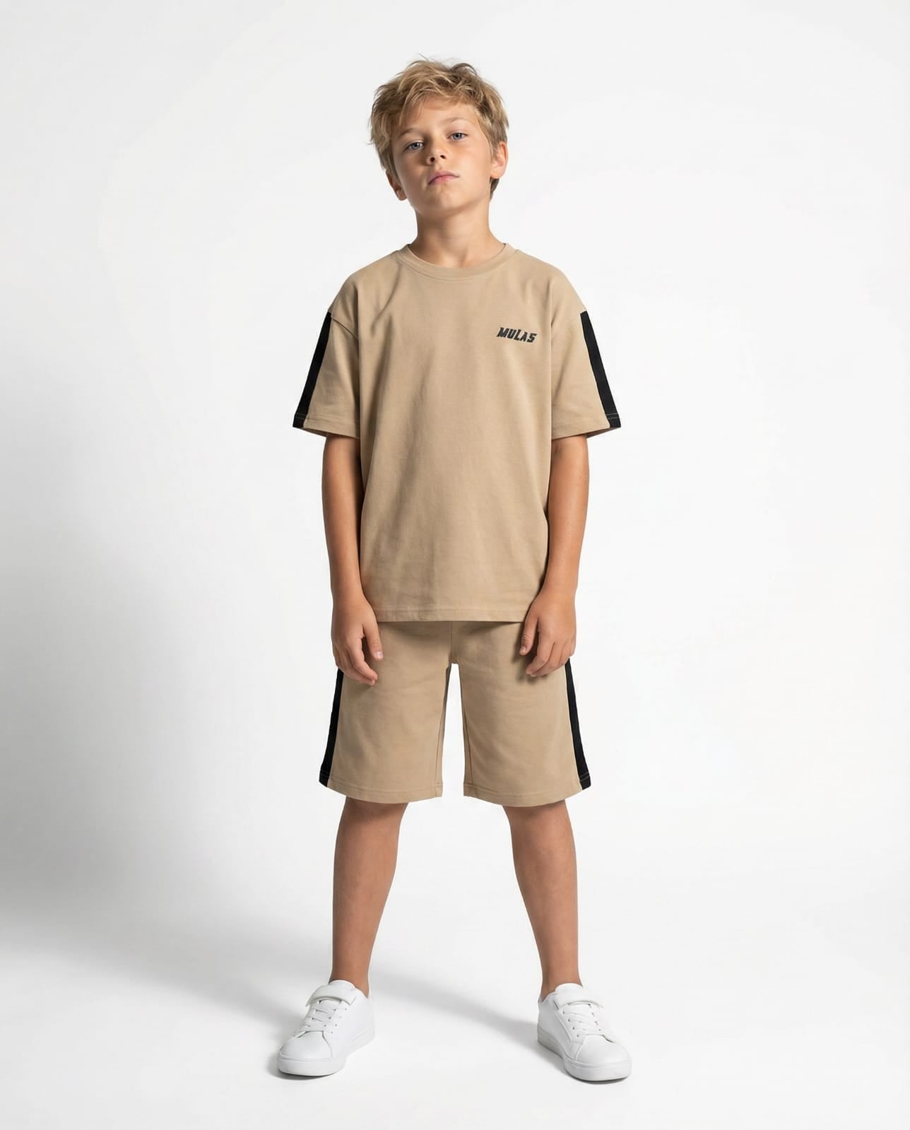 ترنج أولادي صيفي Urban Stripe - طقم قطن قطعتين - مقاسات 6 إلى 16