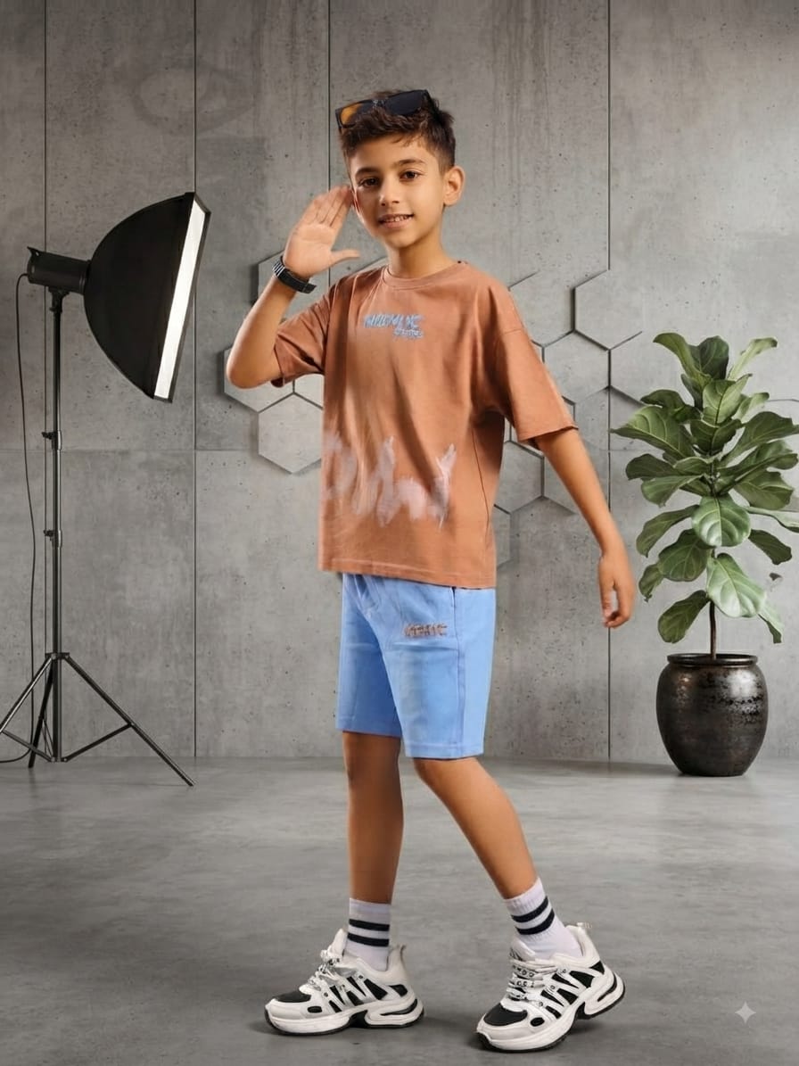 ترنج أولادي صيفي Cool Contrast - طقم خروج - مقاسات 6 إلى 10